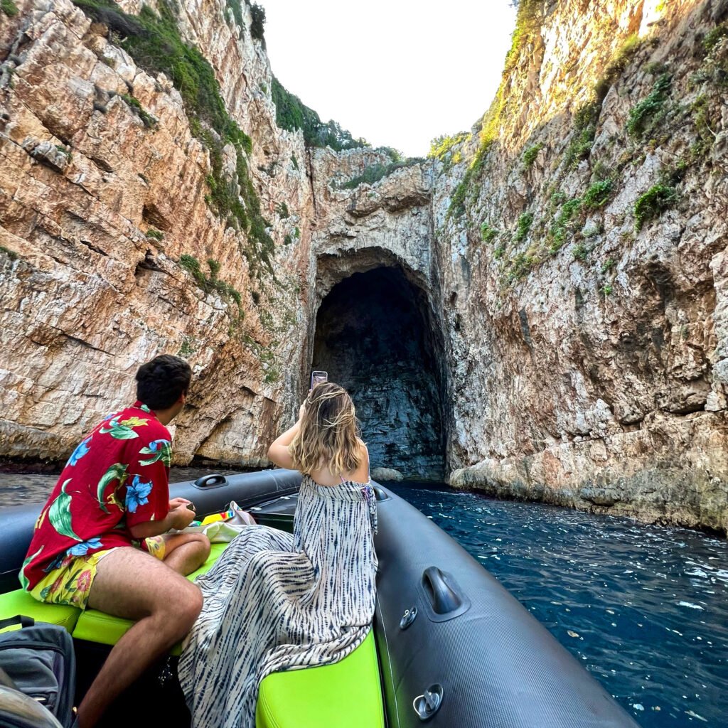 Haxhi Ali Cave boat tour in Vlore, Albania